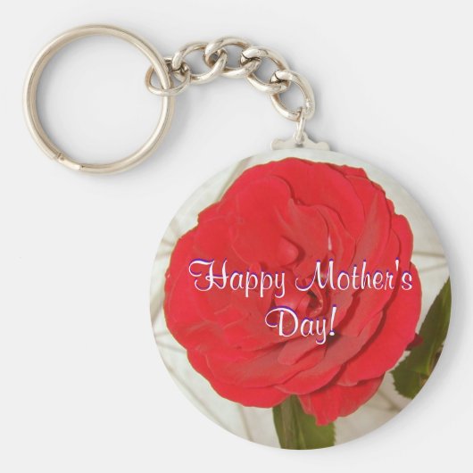 ハッピーマザーズデイレッドローズ キーホルダー (正面)