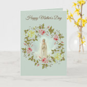 ハッピーマザーズデイレディーオブファティマバラリース カード (黄色い花)
