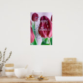 ハッピーマザーズデイローゼー・チューリップ ポスター (キッチン)