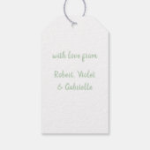 ハッピーマザーズデイワイルドバラフローラ |白 ギフトタグ (裏面)