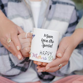 ハッピーマザーズデイワイルドフラワーチョウ コーヒーマグカップ