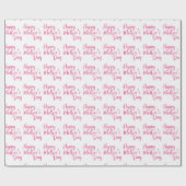 ハッピーマザーズデイワードアートラッピング紙 ラッピングペーパー (フラット)