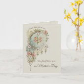 ハッピーマザーズデイヴァージンメアリ宗教カード カード (黄色い花)