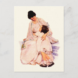 ハッピーマザーズデイヴィンテージアートはがき ポストカード