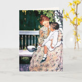 ハッピーマザーズデイヴィンテージアートカスタムカード カード (黄色い花)