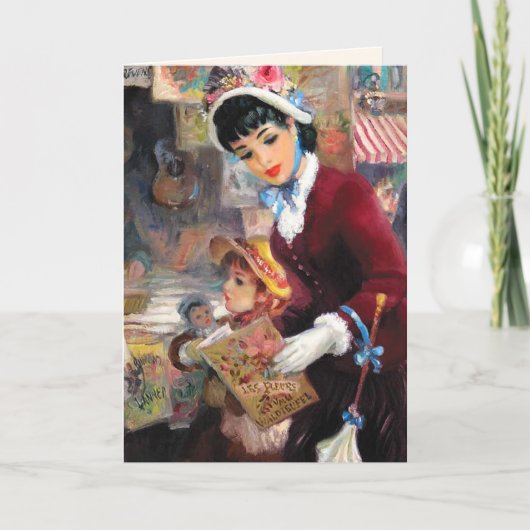 ハッピーマザーズデイヴィンテージアート カード (正面)