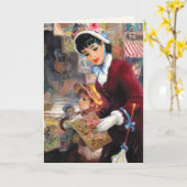 ハッピーマザーズデイヴィンテージアート カード (黄色い花)