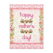 ハッピーマザーズデイヴィンテージピンクレーススタイル