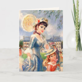 ハッピーマザーズデイヴィンテージ母と娘 カード