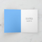 ハッピーマザーズデイ図解入りの、写真付きのチョウ シーズンカード (内部)