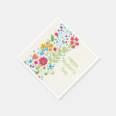 ハッピーマザーズデイ春の花 スタンダードカクテルナプキン (角)