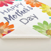 ハッピーマザーズデイ春カラフル花 シェルパブランケット (3/4)