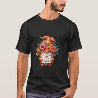 ハッピーマザーズデイ格言春の花ママムママ Tシャツ