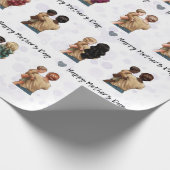 ハッピーマザーズデイ水彩ママーラッピング紙 ラッピングペーパー (角)