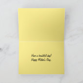ハッピーマザーズデイ深いイエローハイビスカス カード (内部)