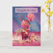 ハッピーマザーズデイ牡丹 カード (黄色い花)