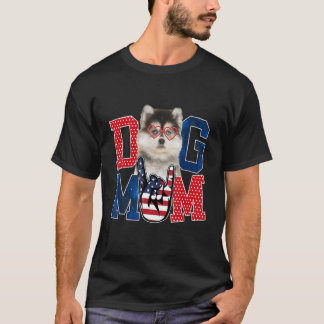 ハッピーマザーズデイ犬ママ犬マザーアメリカアメリカン Tシャツ