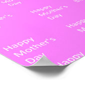 ハッピーマザーズデイ白文字 ポスター (角)
