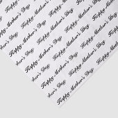 ハッピーマザーズデイ白黒文字エレガント文字 薄葉紙 (詳細)