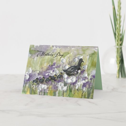 ハッピーマザーズデイ神の恵みのアヒル カード (正面)