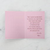 ハッピーマザーズデイ私の娘 カード (内部)