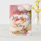 ハッピーマザーズデイ私の娘 カード (黄色い花)