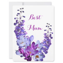 ハッピーマザーズデイ紫かわいらしのクロッカスフローラおもしろい