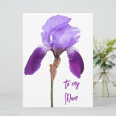 ハッピーマザーズデイ紫かわいらしの虹彩フローラ シーズンカード (スタンド正面)