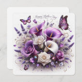 ハッピーマザーズデイ花と蝶 シーズンカード (正面/裏面)