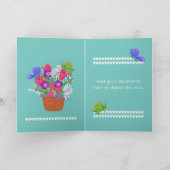 ハッピーマザーズデイ花と蝶 ノートカード (内部)