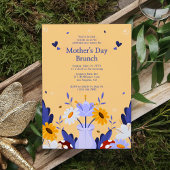 ハッピーマザーズデイ花モダンフローラ植物学 招待状