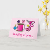 ハッピーマザーズデイ裁縫 カード (黄色い花)