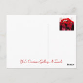 ハッピーマザーズデイ赤いバラ私 ポストカード (裏面)