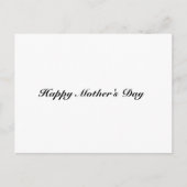 ハッピーマザーズデイ黒クラシック脚本エレガント ポストカード (正面)
