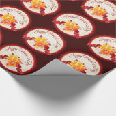 ハッピーマザーズデイ12ラッピング紙 ラッピングペーパー (角)