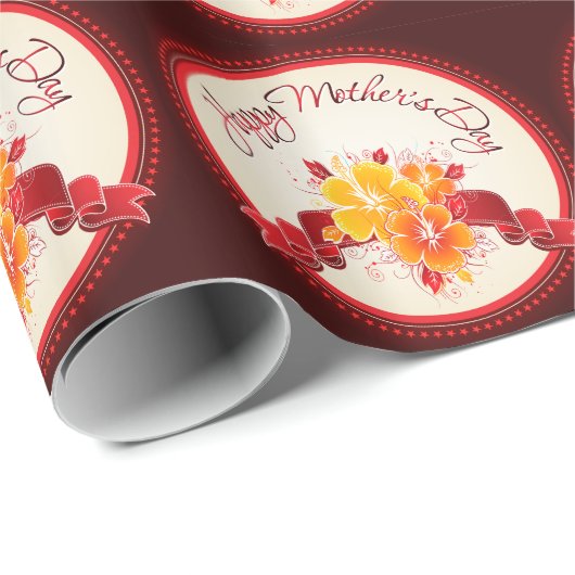 ハッピーマザーズデイ12ラッピング紙 ラッピングペーパー (ロールコーナー)