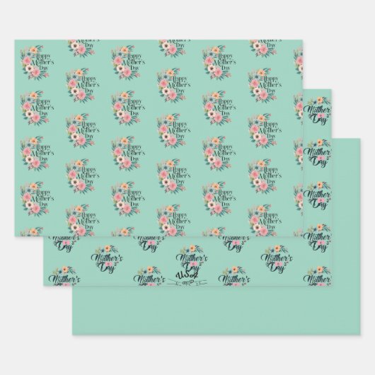 ハッピーマザーズデイ2025 ラッピングペーパーシート (セット)