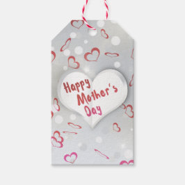 ハッピーマザーズデイ3D紙ハート ギフトタグ