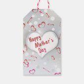 ハッピーマザーズデイ3D紙ハート ギフトタグ (裏面)