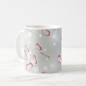 ハッピーマザーズデイ3D紙ハート コーヒーマグカップ (正面左)