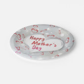 ハッピーマザーズデイ3D紙ハート ペーパープレート (アングル)