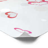 ハッピーマザーズデイ3D紙ハート ポスター (角)