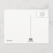 ハッピーマザーズデイ3D紙ハート ポストカード (裏面)