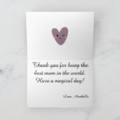 ハッピーマザーズデイ |お母さん最高のへの贈り物 サンキューカード (内部)