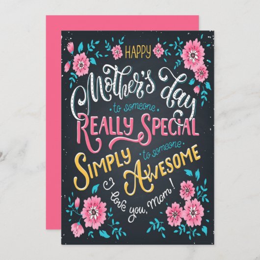 ハッピーマザーズデイ |からスペシャルとマ素晴らしム シーズンカード (正面/裏面)