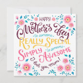 ハッピーマザーズデイ |からスペシャルとマ素晴らしム シーズンカード (正面)