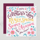 ハッピーマザーズデイ |からスペシャルとマ素晴らしム シーズンカード (正面/裏面)