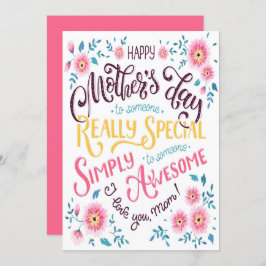 ハッピーマザーズデイ |からスペシャルとマ素晴らしム シーズンカード