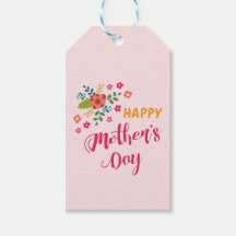 「ハッピーマザーズデイ」かわいいフローラピンクイラストレーション