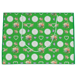 ハッピーマザーズデイ、アイリッシュグリーン！ ラージペーパーバッグ